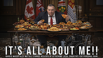 Barrie Mayor Alex Nuttall Accused Of Attacking Charities And Those They Serve
