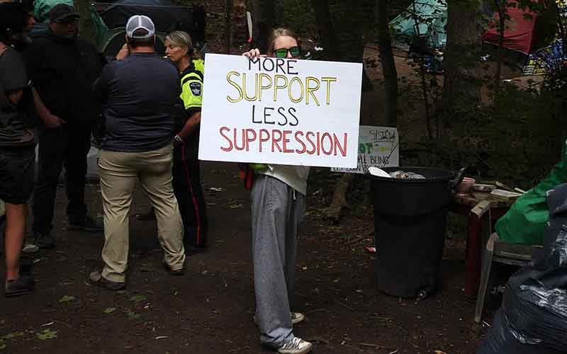 Advocates for the homeless were welcome for two days, and then banned.