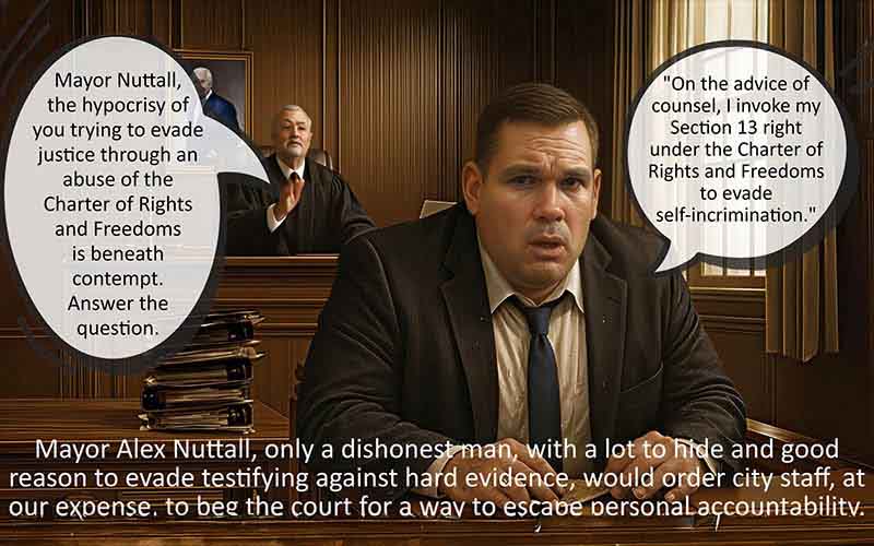 Was Alex Nuttall truly that scared of being caught committing perjury?