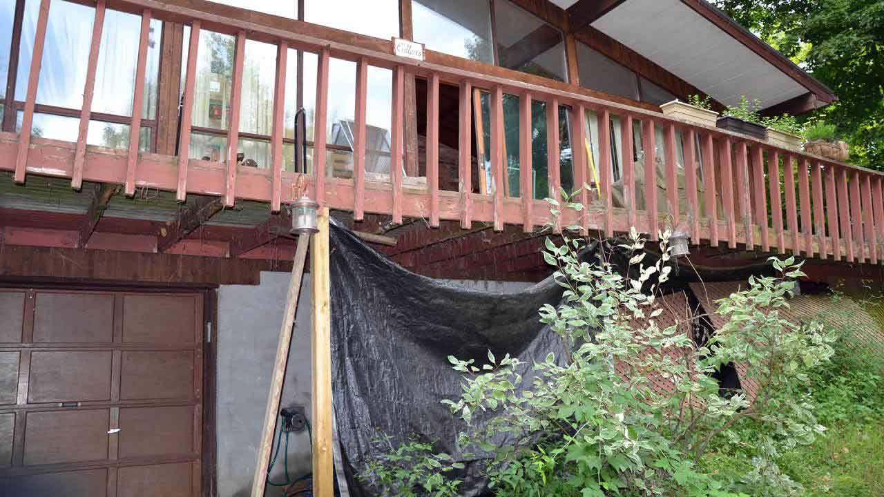 His medical bills had caused his house to deteriorate