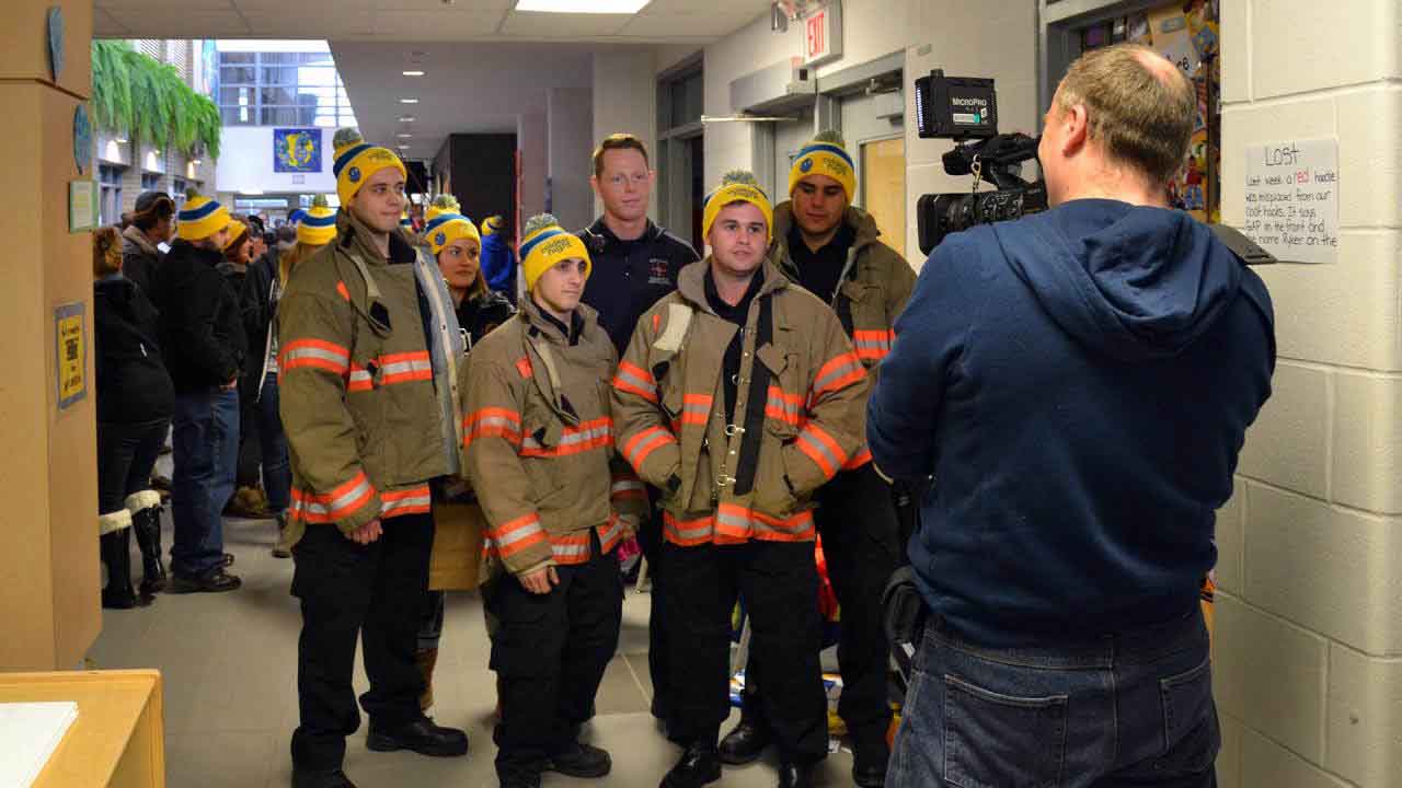The Orillia Fire Dept. also stepped up to express their support for The Lighthouse