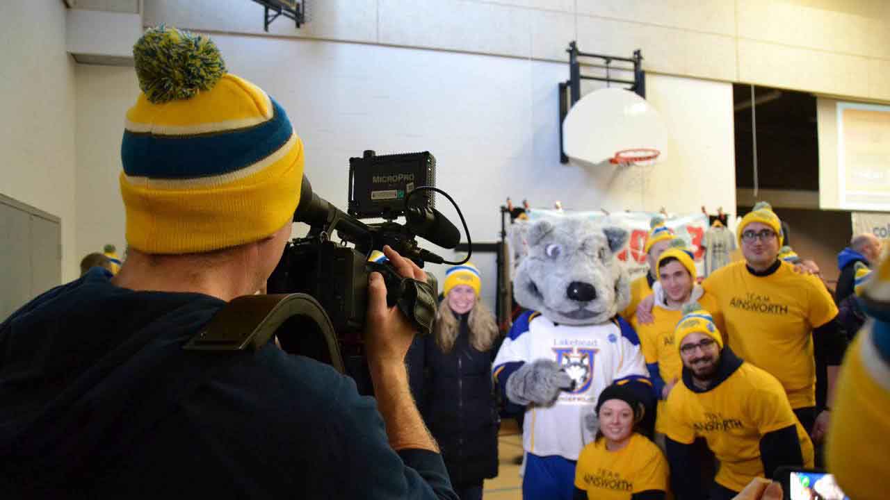 We had university mascots walking the streets of Orillia along with City Councillors