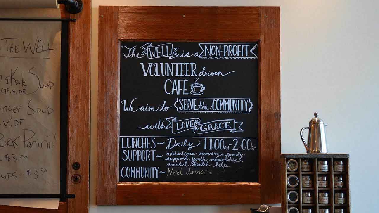 In addition to being a café, the staff are known for their caring and counselling services.