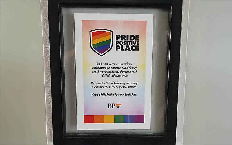 Our building is registered with Pride as a safe haven for everybody.