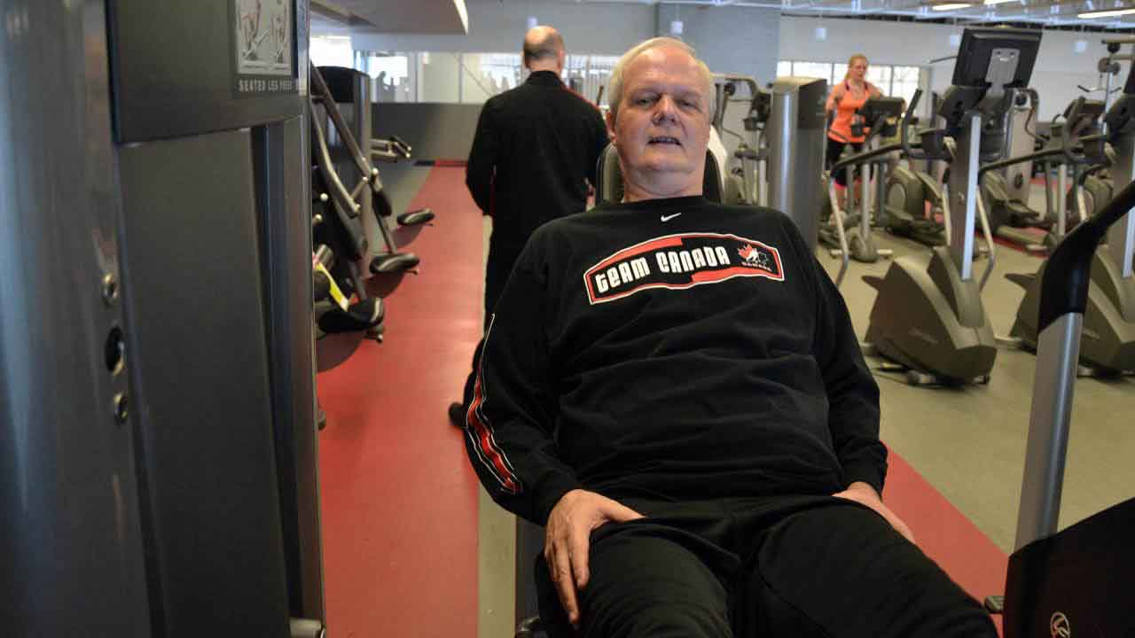 Ramping up the power of his legs