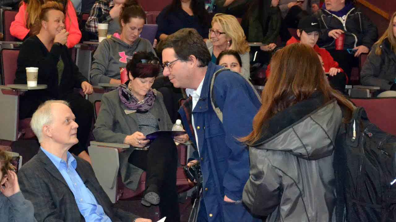 Several journalists were also present, some of whom ran with the story