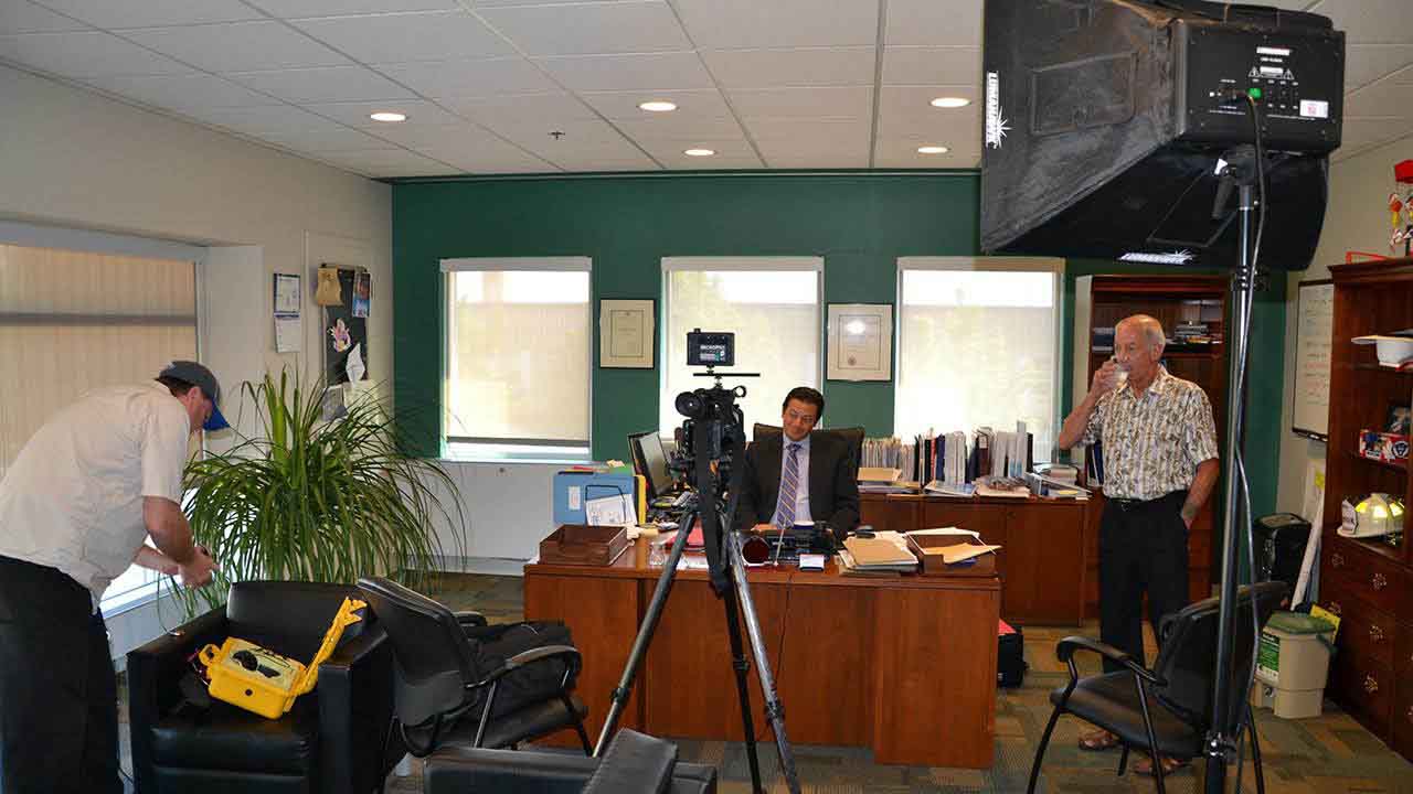 Barrie Mayor Jeff Lehman donated some time to promote the cause