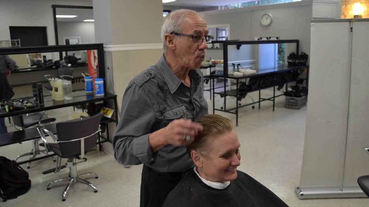 Neil Little provides personal attention to Kayte, our Resources Manager