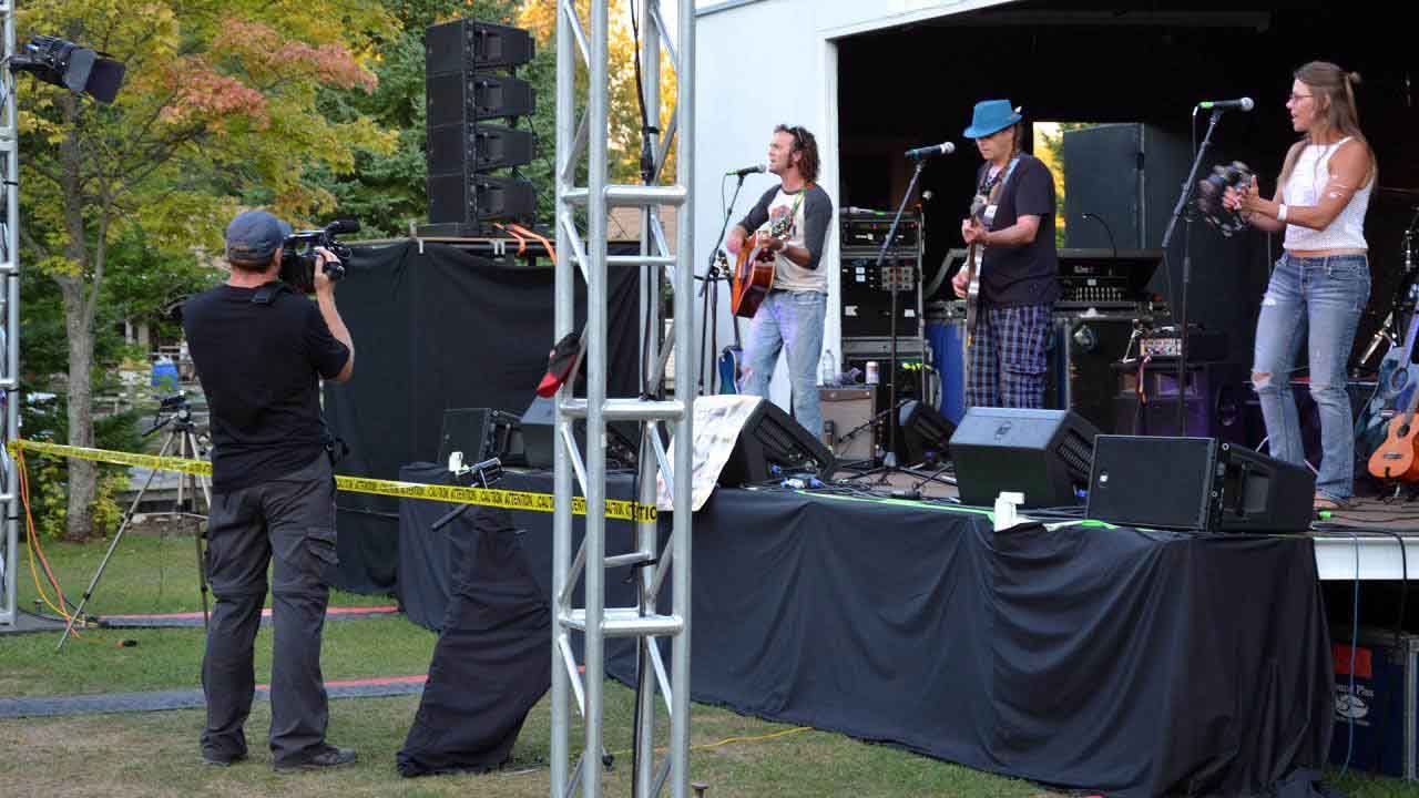 Music ranged from metal to country and folk, as played here by the Therapy Seekers