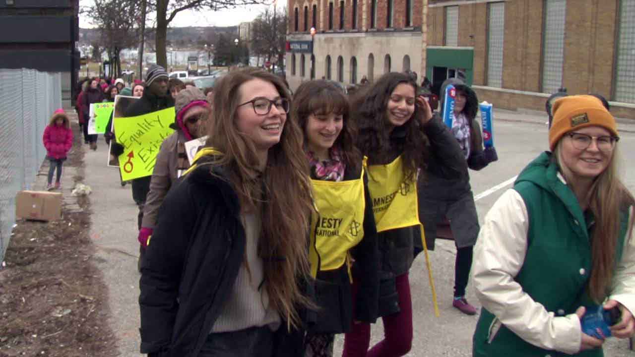 Amnesty International had a strong presence at the event