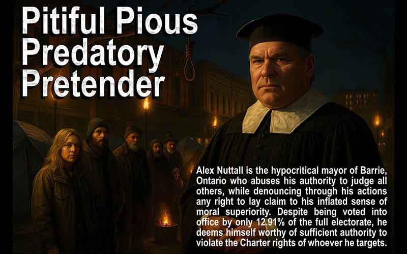 Alex Nuttall is exposed for being a pious and judgemental hypocrite.