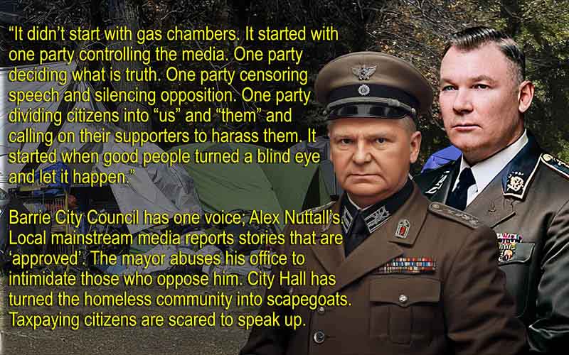 Alex Nuttall is front of line as Ontario slides into an oppressive state.