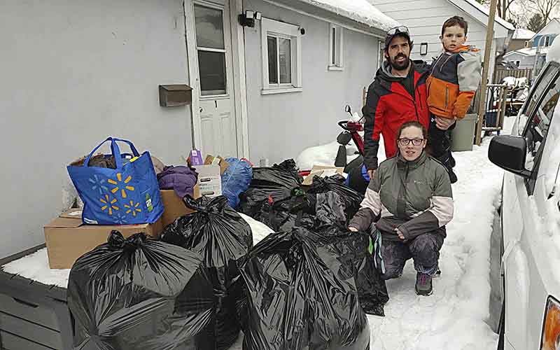 Most of the food and clothing for outreach come from caring residents.