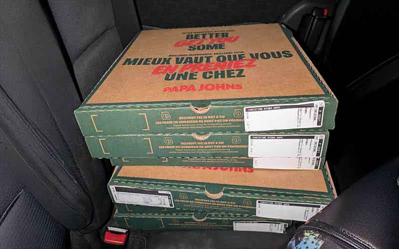 Sometimes meals come from caring commercial food companies.