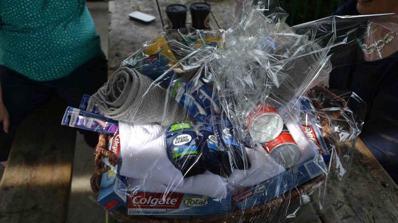 The gift was not for Frank but for those he helps