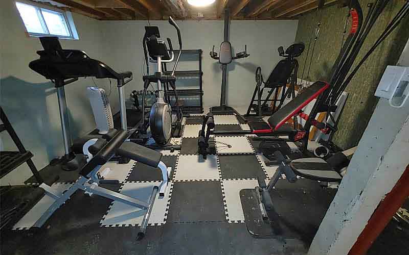 In the basement we have a full home gym that our residents can use once properly schooled on the equipment.