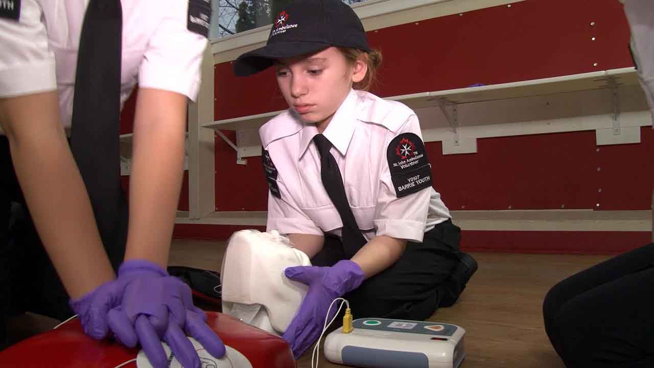 The training starts with the very young, who then advance with time to deeper training