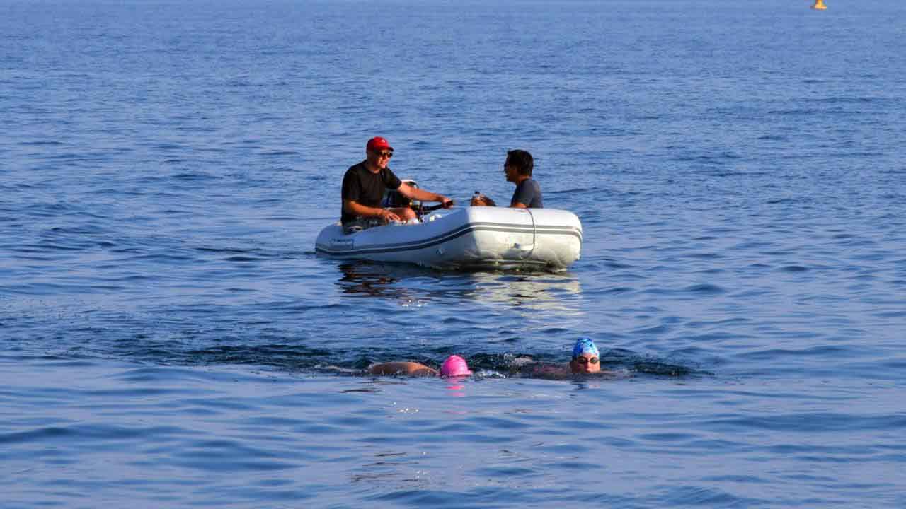 As we approached Toronto harbour the doctor and Ashleigh's father stayed close