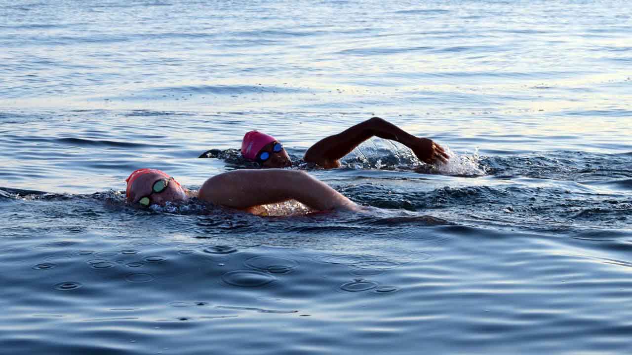 The water conditions were ideal for the crossing attempt