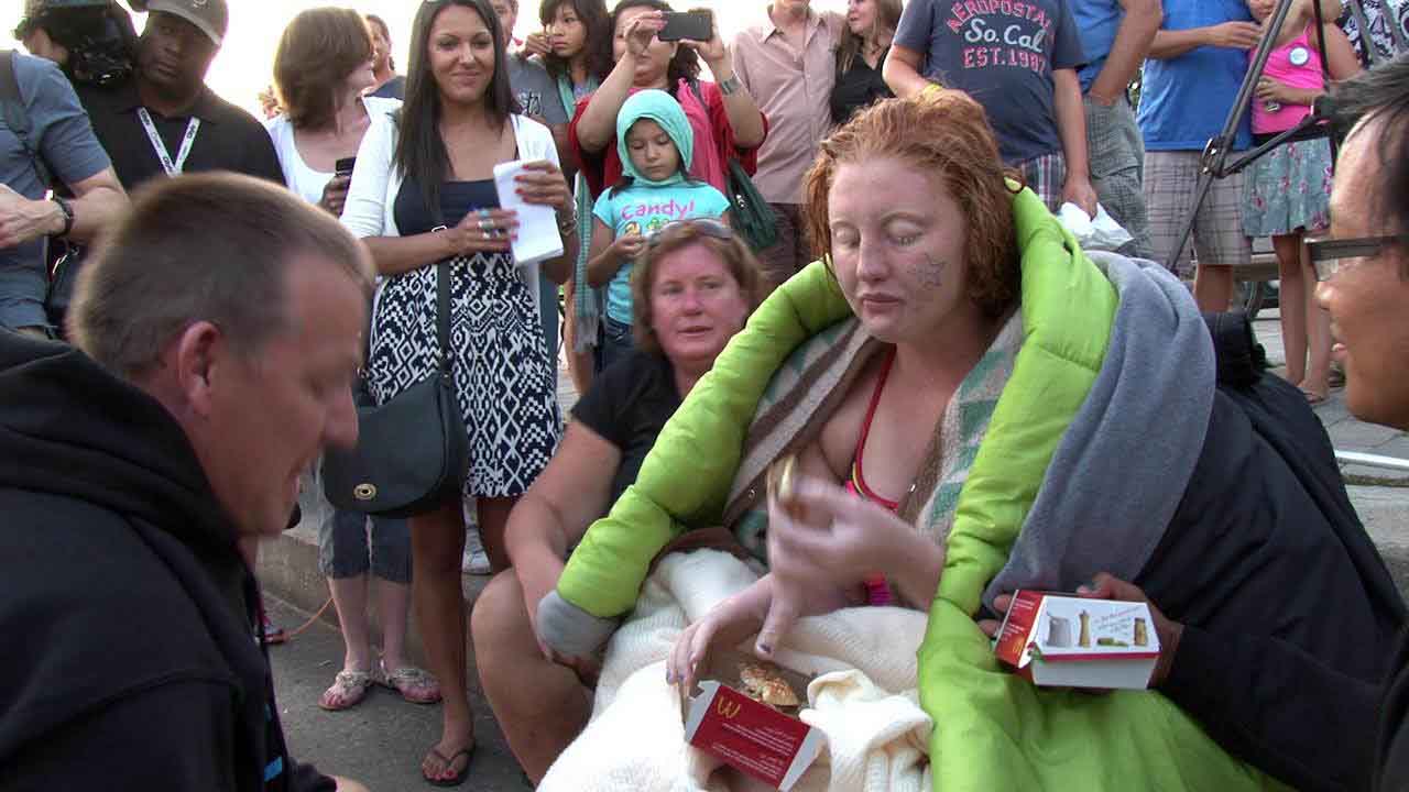 Ashleigh answered their questions, but all she wanted now were a few Big Macs