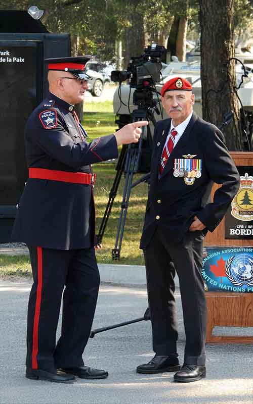 We frequently report on military ceremonies to support veterans.