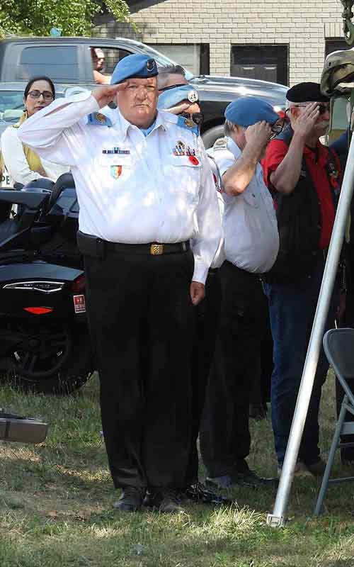 They are shown due honour and respect for their service.