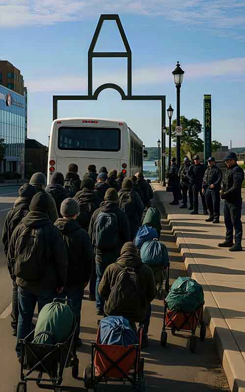 Alex Nuttall feigns respect while kicking veterans out of Barrie.