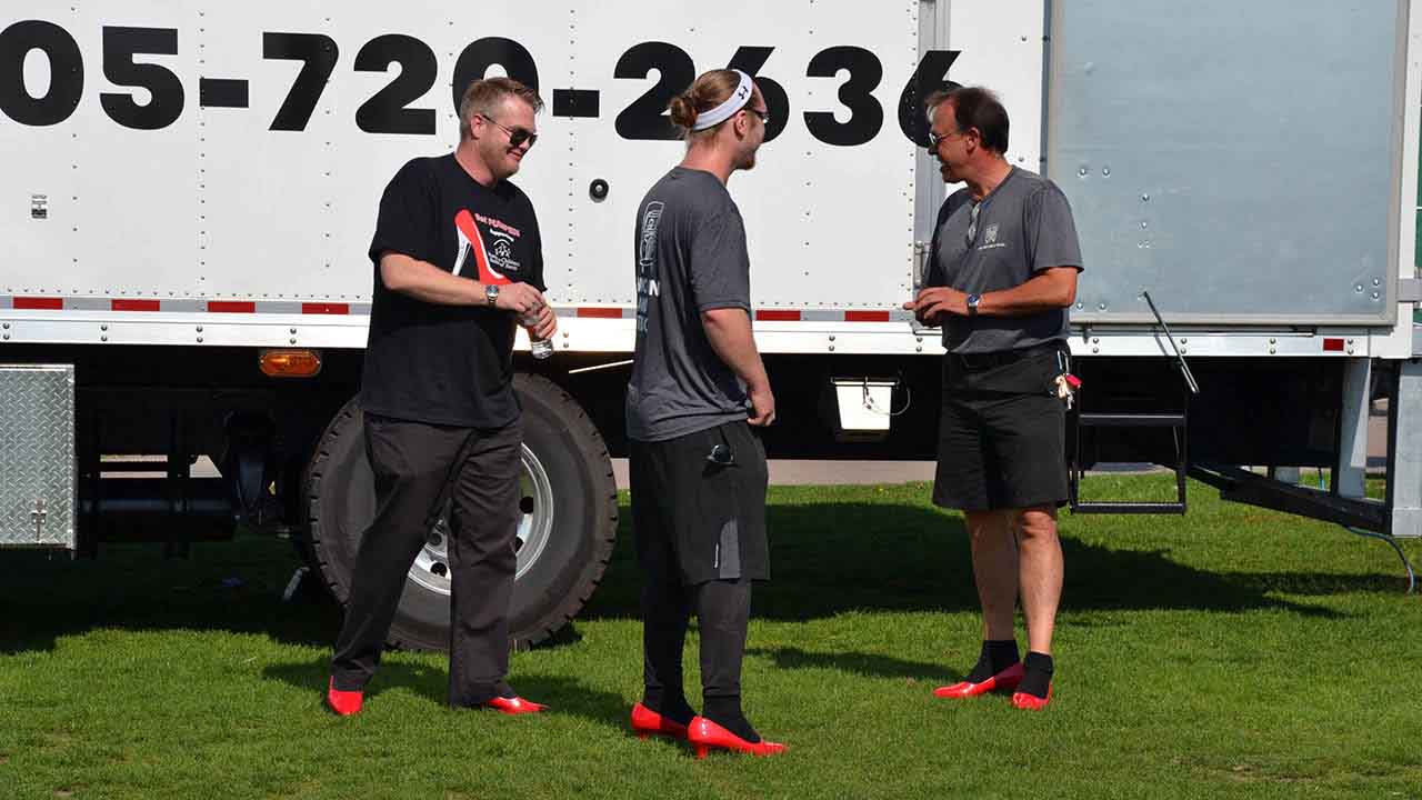 The boys from Two Men And A Truck were both sponsors and participants.