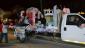 The float was only one component, as walkers gave candy to kids along the street