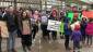 Many of the supporters carried signs expressing their own issues
