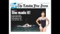 Our pictures, taken during the voyage, appeared on newspapers across the province